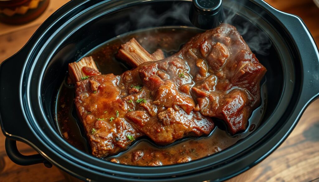 slow cook beef ribs in crock pot