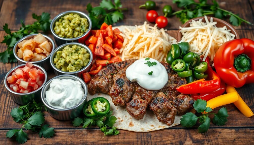 steak quesadilla toppings