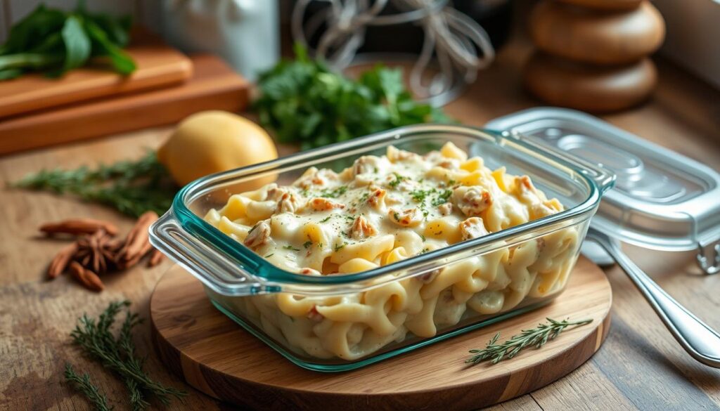 storing leftover turkey tetrazzini