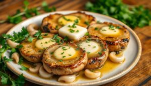 Garlic-Butter Mushroom Steaks